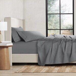 MEMBER'S MARK Hotel Premier 700 ct 100% Egyptian Cotton Gray TWIN SHEET SET